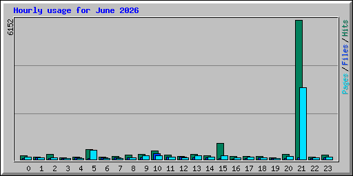 Hourly usage for June 2026